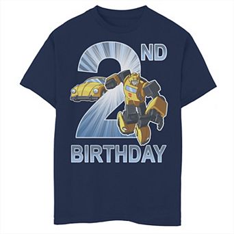 Boys 8-20 Transformers 2nd Birthday Graphic Tee