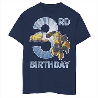 Boys 8-20 Transformers 3rd Birthday Graphic Tee