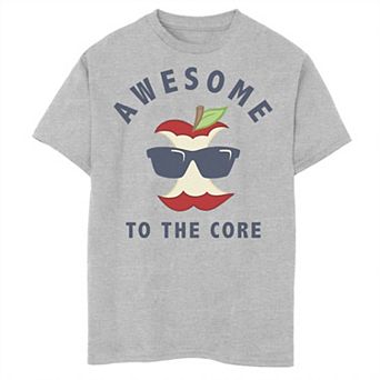 Boys 8-20 Fifth Sun Awesome To The Core Apple With Sunglasses Graphic Tee
