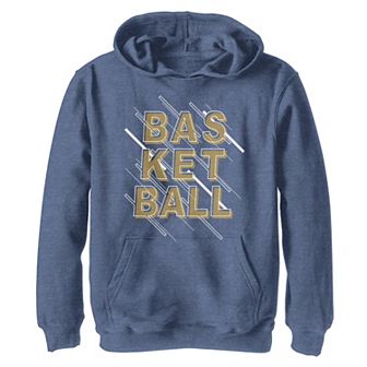 Boys 8-20 Fifth Sun Basketball Text Stack Graphic Hoodie