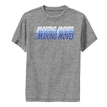 Boys 8-20 Fifth Sun Making Moves Text Stack Performance Graphic Tee