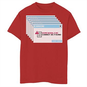 Boys 6-20 Fifth Sun Lost Homework Error Graphic Tee