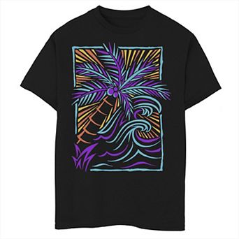 Boys 8-20 Fifth Sun Palm Neon Line Art Graphic Tee