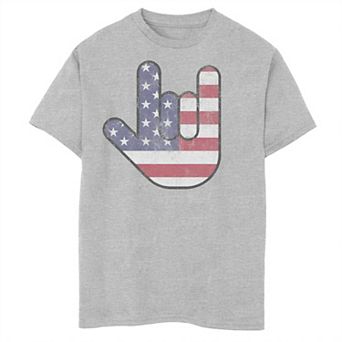 Boys 6-20 Fifth Sun Rock On Hand USA Flag Graphic Tee