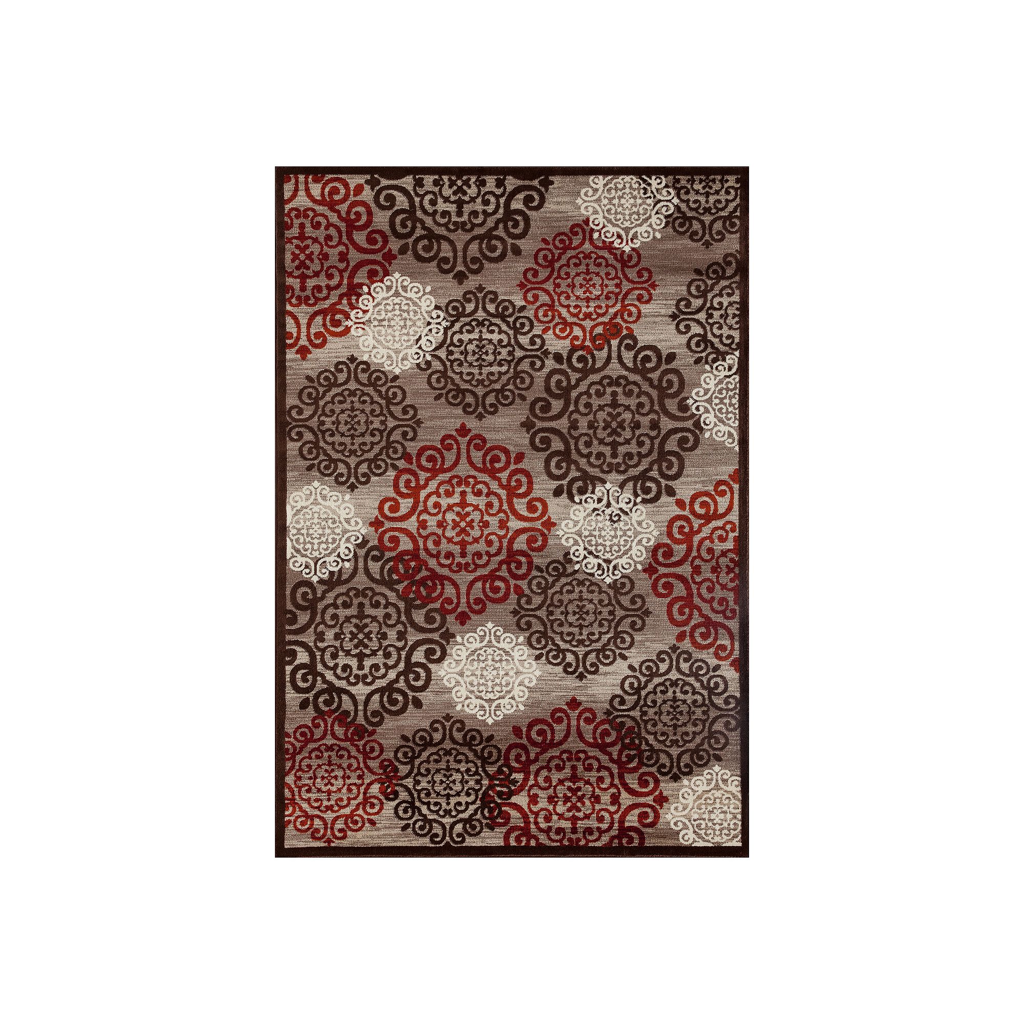 Art Carpet Noviton Day Dreaming Rug, Brown Brown Red