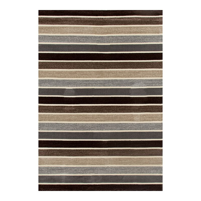 Art Carpet Taree Mainline Rug, Brown, 7X9 Ft