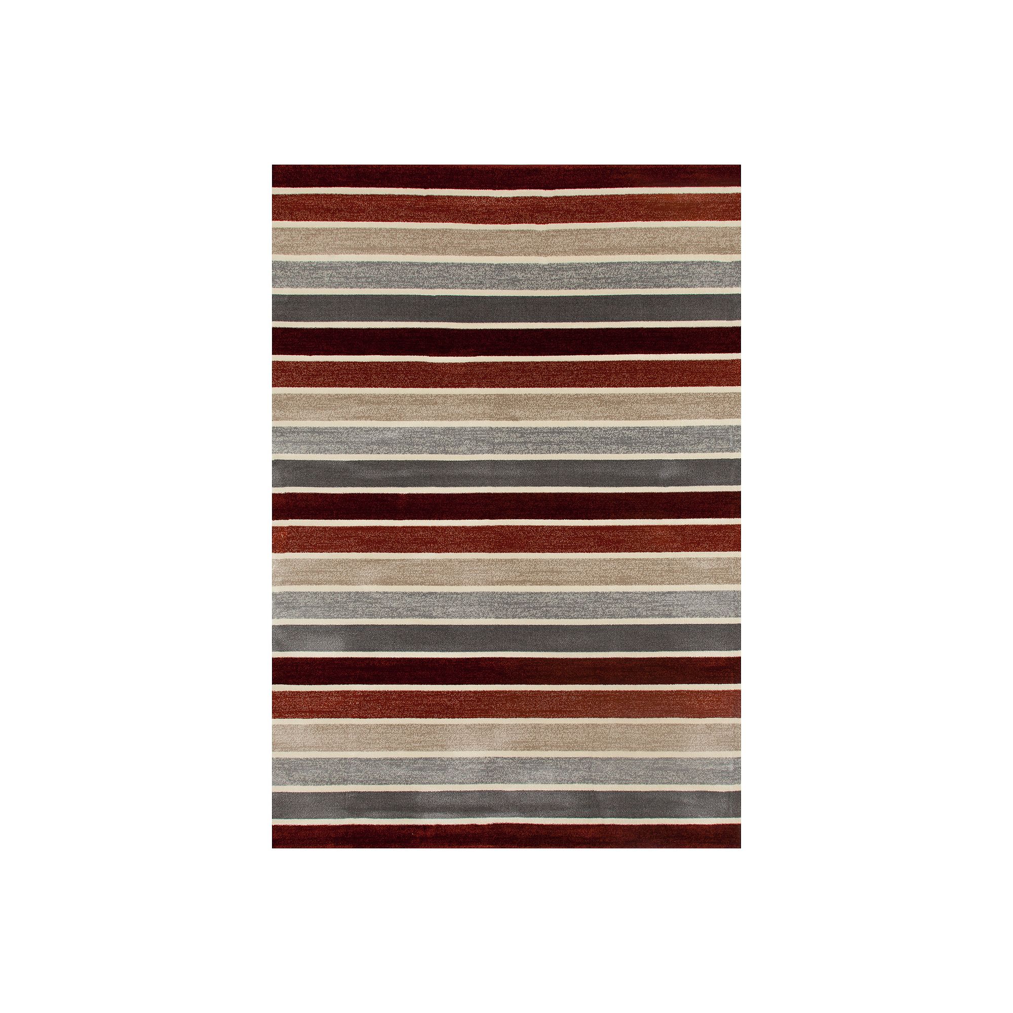 Art Carpet Taree Mainline Rug, Red Gray Beige