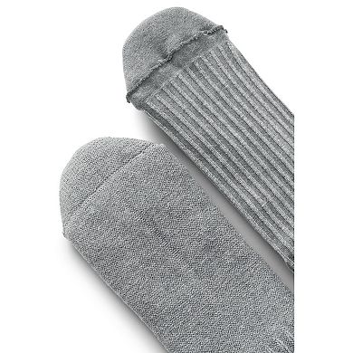 Men's Lands' End Seamless Toe Cotton 3-Pack Crew Socks