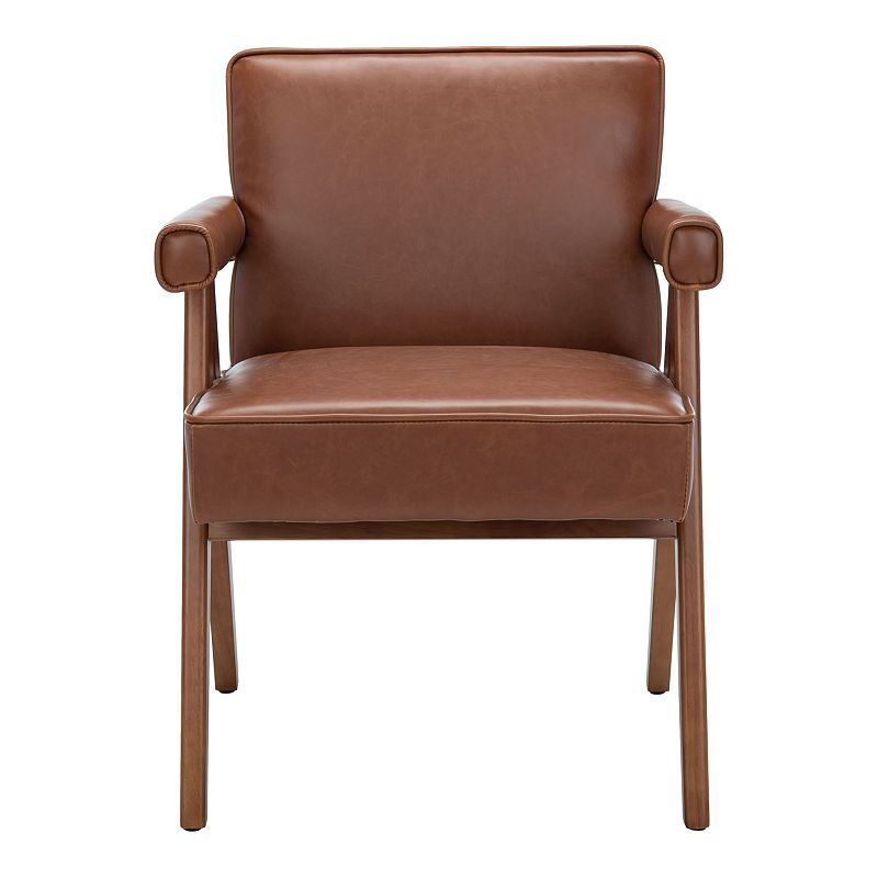 Safavieh Suri Mid-Century Modern Arm Chair, Brown