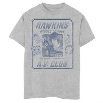 Boys 6-20 Netflix Stranger Things Mike Wheeler Hawkins A.V. Club Graphic Tee