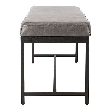 Safavieh Chase Faux Leather Bench