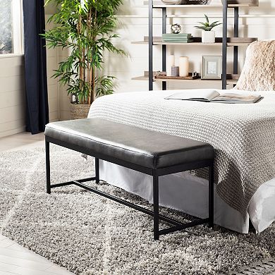 Safavieh Chase Faux Leather Bench