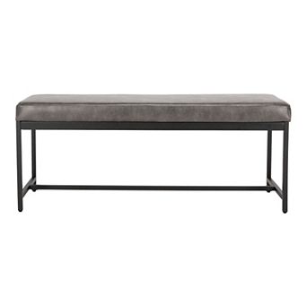 Safavieh Chase Faux Leather Bench