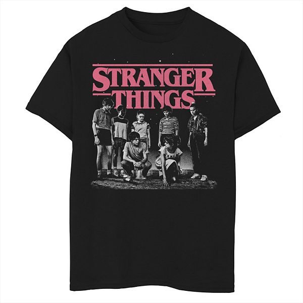 Boys 8-20 Stranger Things Faded Cast Poster Graphic Tee