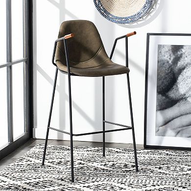 Safavieh Tanner Mid-Century Modern Bar Stool