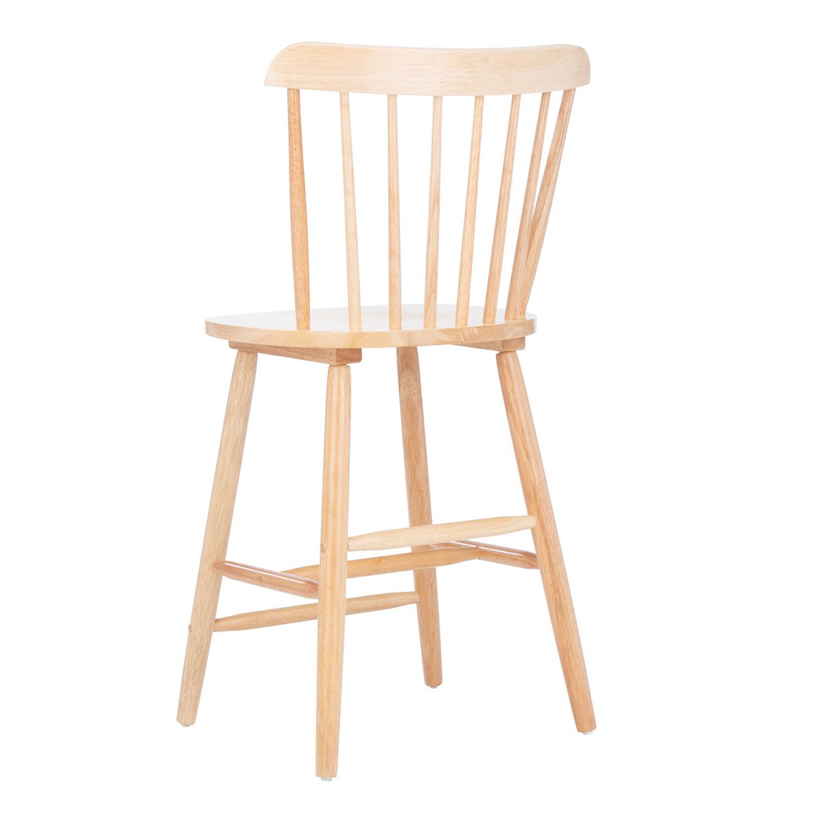 Safavieh Galena counter stool side view with slatted back
