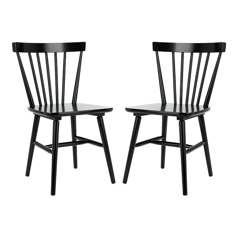 Safavieh Winona Spindle Back Dining Chair, Set of 2, Black