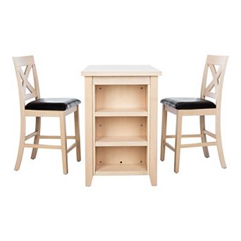Safavieh Everest Pub Table & Chair 3 pc Set