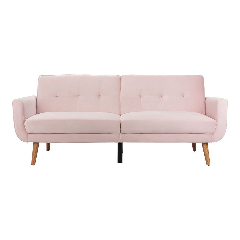 Safavieh Bushwick Foldable Futon Bed, Pink