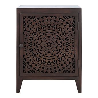 Safavieh Thea Carved Nightstand Table