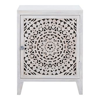 Safavieh Thea Carved Nightstand Table