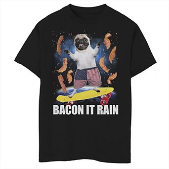 Boys 6-20 Fifth Sun Bacon It Rain Pug Skateboarding Graphic Tee
