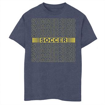 Boys 6-20 Fifth Sun Summer 2020 Soccer Text Stack Graphic Tee