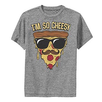 Boys 8-20 Fifth Sun I'm So Cheesy Pizza Face With Sunglasses Performance Graphic Tee