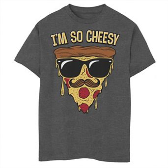 Boys 8-20 Fifth Sun I'm So Cheesy Pizza Face With Sunglasses Graphic Tee