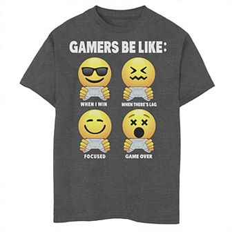 Boys 8-20 Fifth Sun Gamers Be Like Emojis Graphic Tee