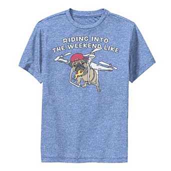 Boys 8-20 Fifth Sun Pug Weekend Drone Performance Graphic Tee