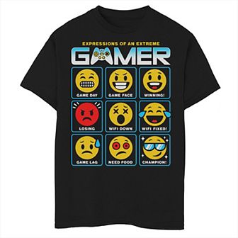 Boys 8-20 Fifth Sun Expressions Of An Extreme Gamer Emojis Graphic Tee