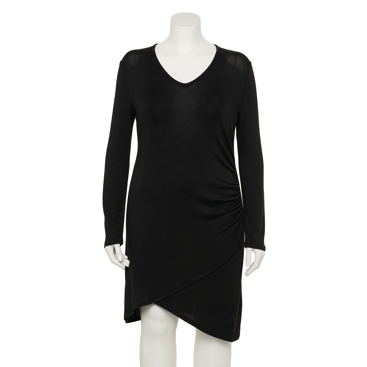 aritzia black wrap dress