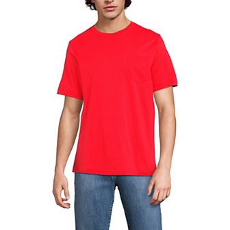 Men's Land's End Super-T Short Sleeve T-Shirt with Pocket