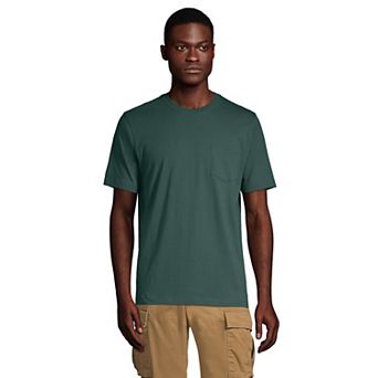 Men's Land's End Super-T Short Sleeve T-Shirt with Pocket