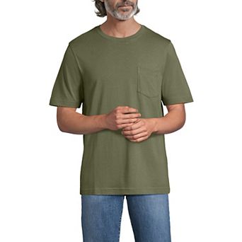 Men's Land's End Super-T Short Sleeve T-Shirt with Pocket