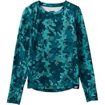 Boys 2-20 Lands' End Thermal Base Layer Long Underwear Thermaskin Crew Neck Shirt