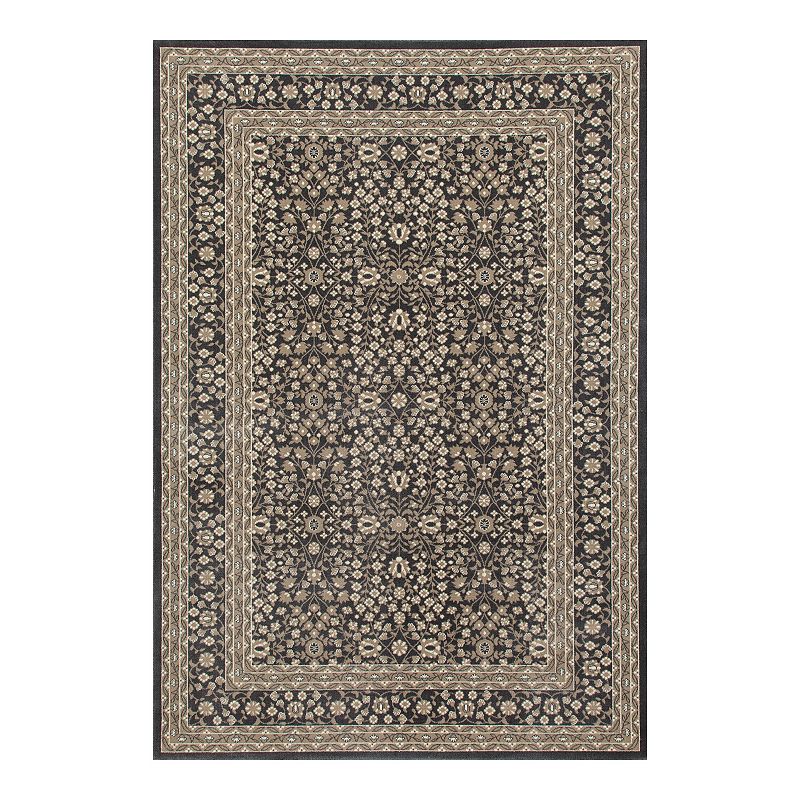 Art Carpet Kennidome Microfloral Rug, Grey, 2X8 Ft