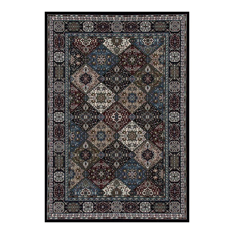 Art Carpet Kennidome Patchwork Black Rug, 8X10 Ft