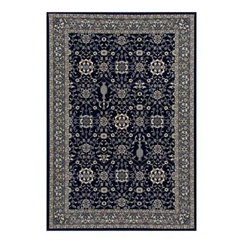 Art Carpet Kennidome Serene Border Navy Rug
