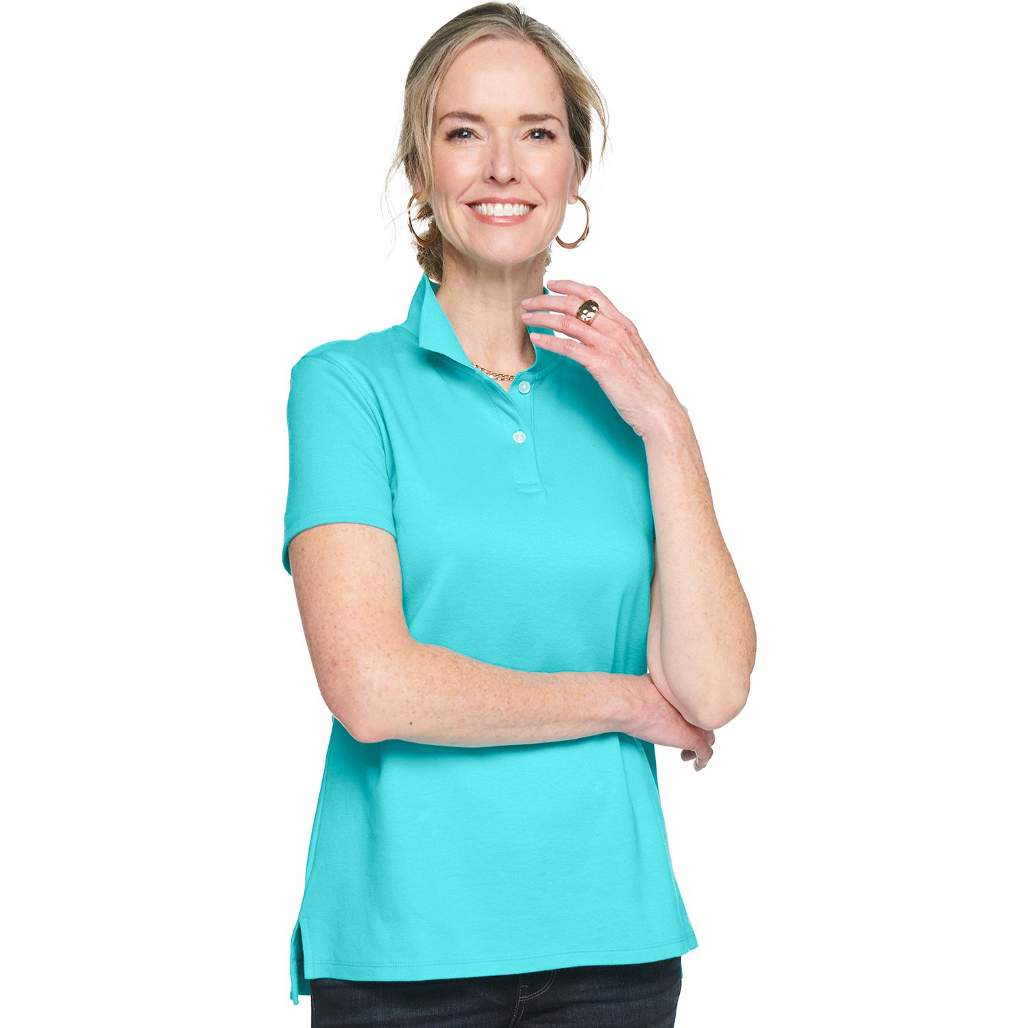 kohl's croft and barrow womens polo shirts