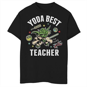 Boys 8-20 Star Wars Yoda Best Teacher Icons Graphic Tee