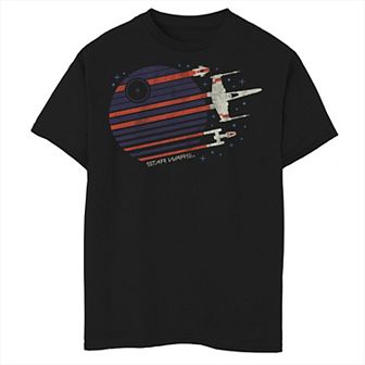 Boys 8-20 Star Wars X-Wing Death Star Flyby Graphic Tee