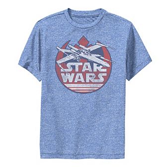 Boys 8-20 Star Wars X-Wing With Rebel Symbol Performance Graphic Tee