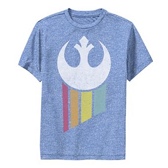 Boys 6-20 Star Wars Rebel Rainbow Logo Performance Graphic Tee