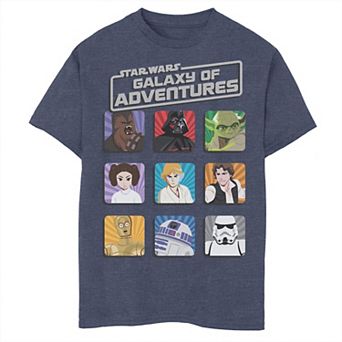 Boys 6-20 Star Wars Galaxy Of Adventures Main Group Shot Graphic Tee