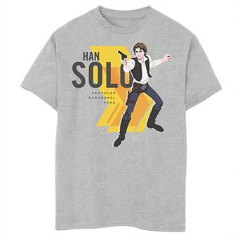 Boys 8-20 Star Wars Galaxy Of Adventures Han Solo Bold Graphic Tee