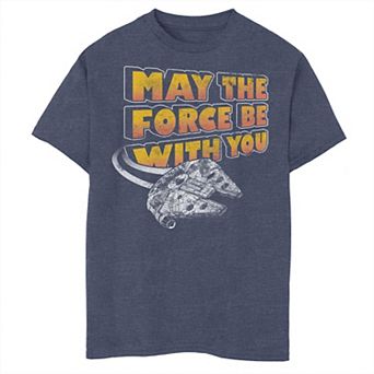 Boys 6-20 Star Wars Millennium Falcon May The Force Graphic Tee