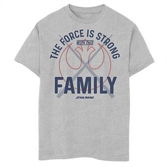 Boys 8-20 Star Wars Force Is Strong Rebel Family Graphic Tee