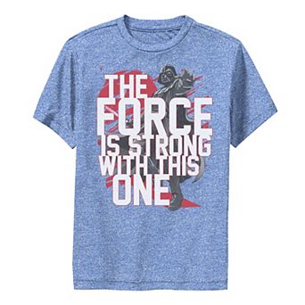 Boys 6-20 Star Wars Force Is Strong Darth Vader Performance Graphic Tee